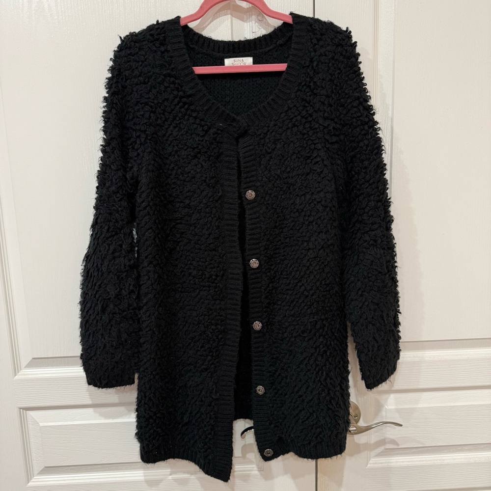Sun & Shadow Plush Black Jacket
